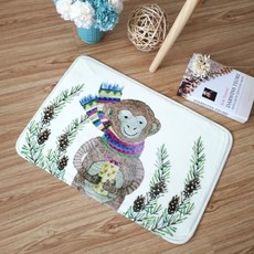 뮤엘 이쁜그림 현관매트, 원숭이