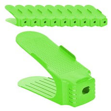 雙層鞋子收納架, 綠色, 10片