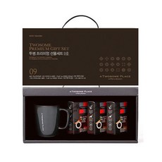 투썸플레이스 B2B 프리미엄 선물세트 9호, 그레이머그컵 + 스틱커피 다크블렌드 10p + 마일드블렌드 20p, 1세트