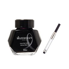 WATERMAN 威迪文 瓶裝墨水吸墨器組 50ml, 黑色, 1個