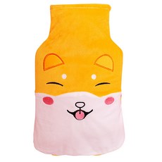 I Love Home角色臉部攜帶式熱水袋 柴犬 1000ml, 1個