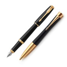 PARKER Urban 新舊鋼筆圓珠筆套組, F, 啞光黑色 GT