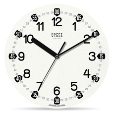HAPPY VIRUS 教育用壁鐘 2214 餅乾, 混合顏色