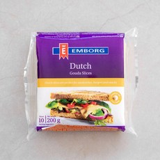 유렌홀트 엠보그 고다 슬라이스 치즈, 200g, 1개입, 1개