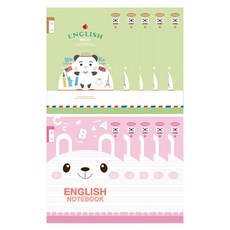 Penpia 800 小學皇家筆記 1-6 英文女 10p, 隨機發貨, 1套