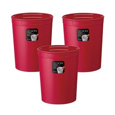 아스벨 6515 휴지통, 핑크, 3개입