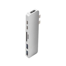 하이퍼 드라이브 USB 타입 C허브 DUO 7-in-1 GN28B, 실버, 1개