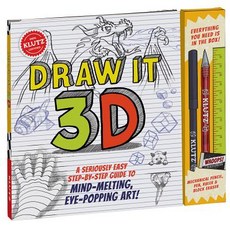 Draw It 3D [With Pens/Pencils and Eraser] Spiral, Klutz
