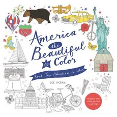 America the Beautiful to Color: Road Trip Adventures to Color Paperback, HarperCollins