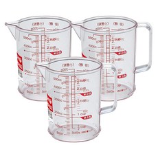 ASVEL 2317 量杯 3入組, 紅色, 500ml, 3個