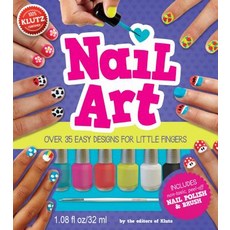 Nail Art: Over 35 Easy Designs for Little Fingers [With Non-Toxic Peel-Off Nail Polish and Brush] Paperback, Klutz
