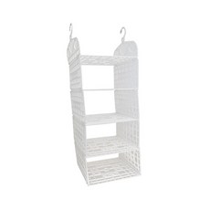 多功能衣櫥收納掛架 4層 白色, 1個