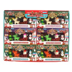 兒童聖誕老人雪橇橡皮擦套組, 混合顏色, 1套