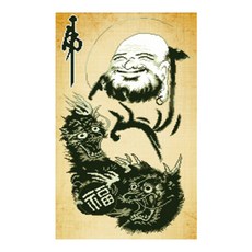 ZEZENEW 微笑達摩圖 鑽石畫 B1146, 混合顏色, 1套