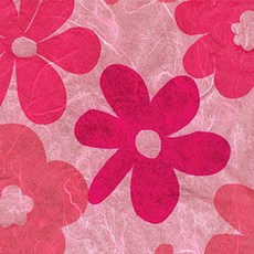 한지로 응용한지3 636 x 939 mm, 난꽃지 01 분홍, 25개입