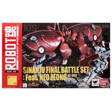 BANDAI 萬代 限量版Robot Soul SIDE MS Sinanju FINAL BATTLE SET Feat Neo Zion公仔, 1個