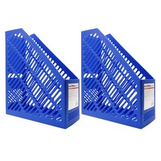 블루마토 파일 꽂이 1칸형 85 x 245 x 290 mm, 블루, 2개입