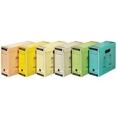 Munhwa Filing System 文件收納盒 A4 F192 7, 綠色, 10片