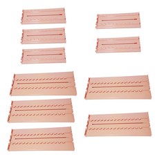 Decozin滑動抽屜櫃隔板 粉色 小 5入+大 5入, 1套