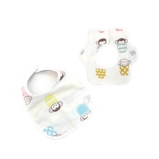 花邊雙面圍兜+圍兜組