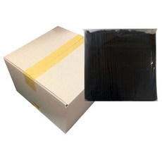 fisher-price 費雪 LICO 一次性直徑5mm可彎式吸管 黑色, 500入, 20個