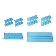 Decozin滑動抽屜櫃隔板 藍色 小型 5入+大型 5入, 1套
