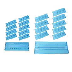 Decozin 滑動抽屜隔板 藍色 小型 10p + 大型 10p, 1套