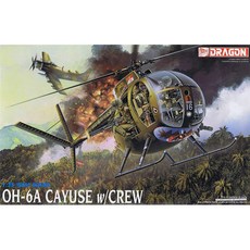 DRAGON 1:35 OH 6A CAYUSE W/CREW 塑料模型直升機 DR3310, 1個