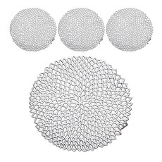 Ants 奢華餐墊, 銀色, 38 x 38cm