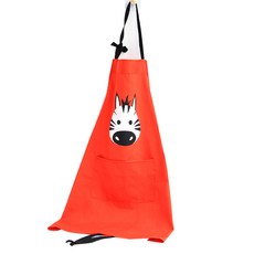 DM I Love Home 動物角色圍裙 L, 紅色斑馬, 1個