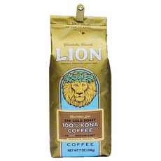 LION COFFEE Lioncoffee 夏威夷可娜咖啡, 無研磨咖啡豆, 198g, 1包