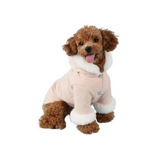 윙키뉴욕 윙블리 강아지 패딩, Beige, 1개