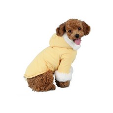 윙키뉴욕 윙블리 강아지 패딩, Yellow, 1개