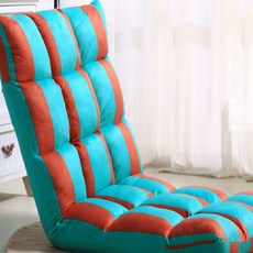 보테바인 린넨 싱글 쇼파 의자, 체크블루