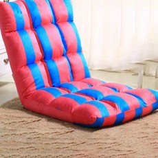 보테바인 린넨 싱글 쇼파 의자, 체크빨강