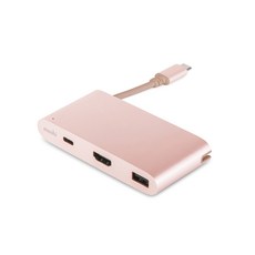 모쉬 USB C 3in1 멀티포트 어댑터 99MO084207, 1개