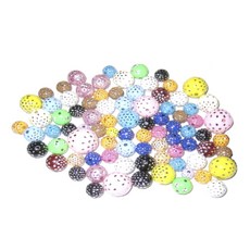 東城紙公司 DIY 材料 橘色珠子 170 10~15mm, 混合顏色, 1套