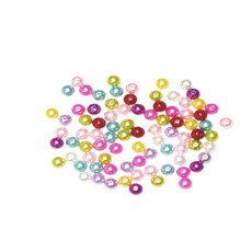 東星紙工社 DIY 材料 珍珠串珠 120 12mm, 混合顏色, 1套