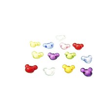 동성지공사 DIY 재료 미키구슬 200 22mm, 혼합 색상, 1세트