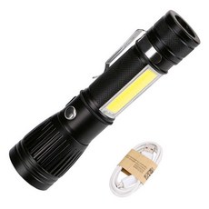 Bc Farms T6 1000 流明 COB 燈籠 + 微型 5 針電纜, 黑色的, 1套