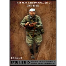 EvolutionMiniatures塑膠模型 1/35蘇聯士兵戰鬥WW2 1941-1943, 1個
