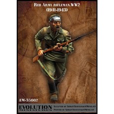 EvolutionMiniatures塑膠模型 1/35蘇聯士兵戰鬥WW2 1941-1943組合3, 1個