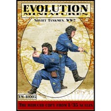 EvolutionMiniatures塑膠模型 1/48蘇聯坦克兵 二戰, 1個