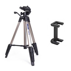 SLIK 카메라 4단 삼각대 U874 + 조비 스마트폰 GripTight ONE 마운트 블랙 세트, 1개