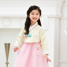 한예빔 여아용 민트예빔 한복세트