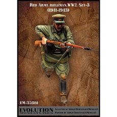 EvolutionMiniatures塑膠模型 1/35蘇聯士兵戰鬥WW2 1941-1943組-2, 1個