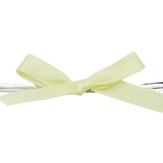 도나앤데코 심플 베이직 리본타이, 연노랑, 50개입