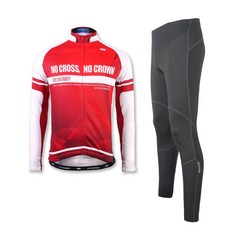 세컨윈드 기모저지 + 윈드월 방풍 타이즈 자전거의류 세트 JFT207