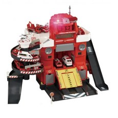 토미카 변형 파이어 스테이션 구급차 작동완구, 혼합 색상, 1개