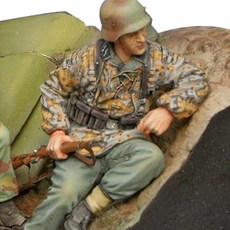AirborneMiniature塑膠模型 1/35 Waffen SS soldier, 1個